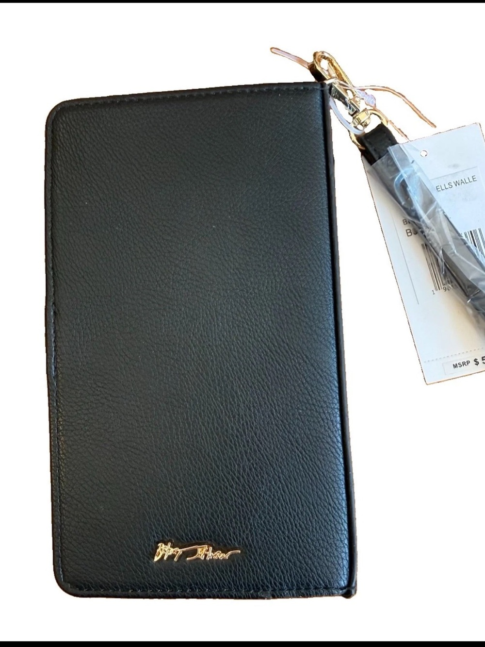 Rare Betsey Johnson Book of love Spells Wristlet Large Wallet Black Gothic NWT - Picture 6 of 16